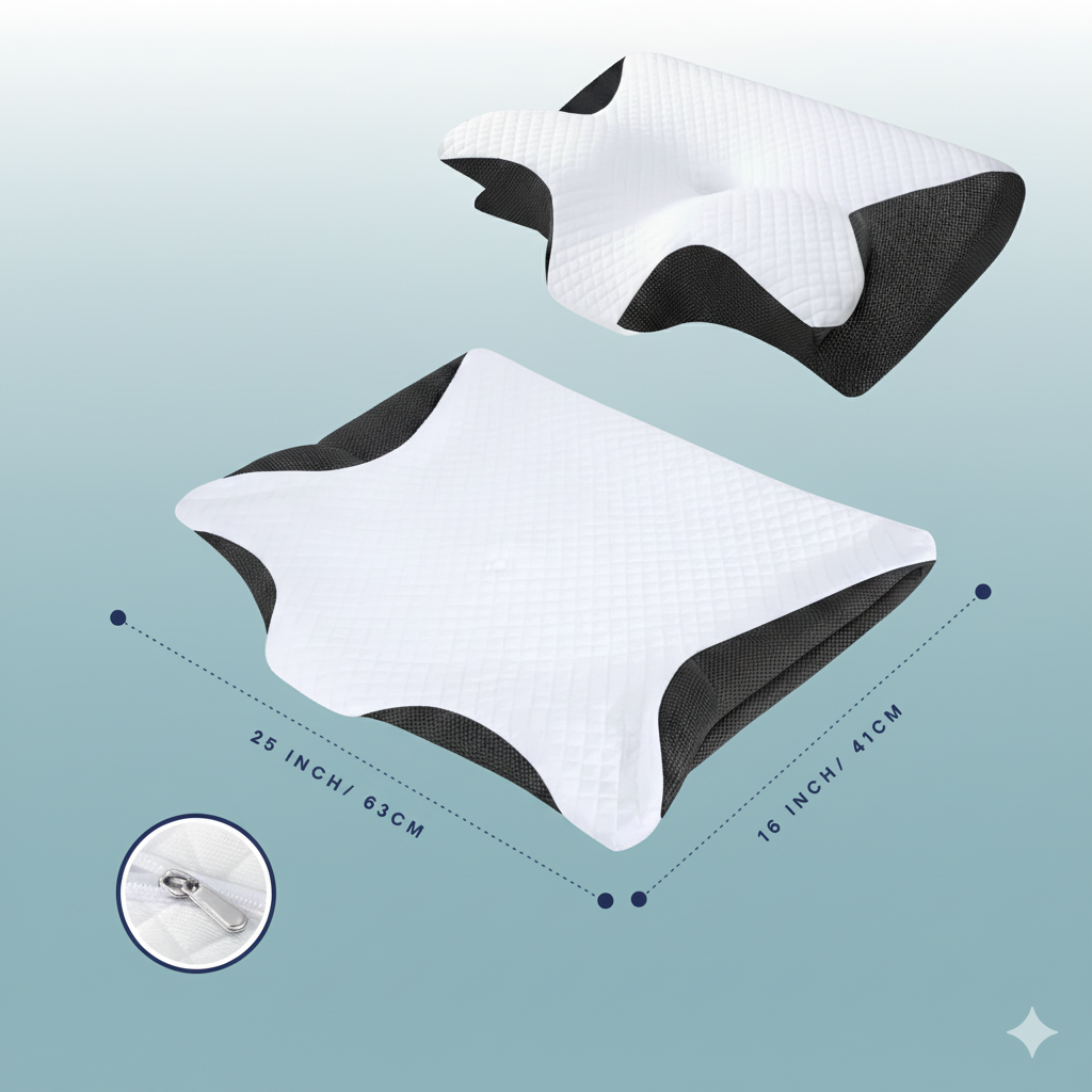 Silky-Soft Microfibre Pillowcase for CerviSleep™ Ergonomic Pillow